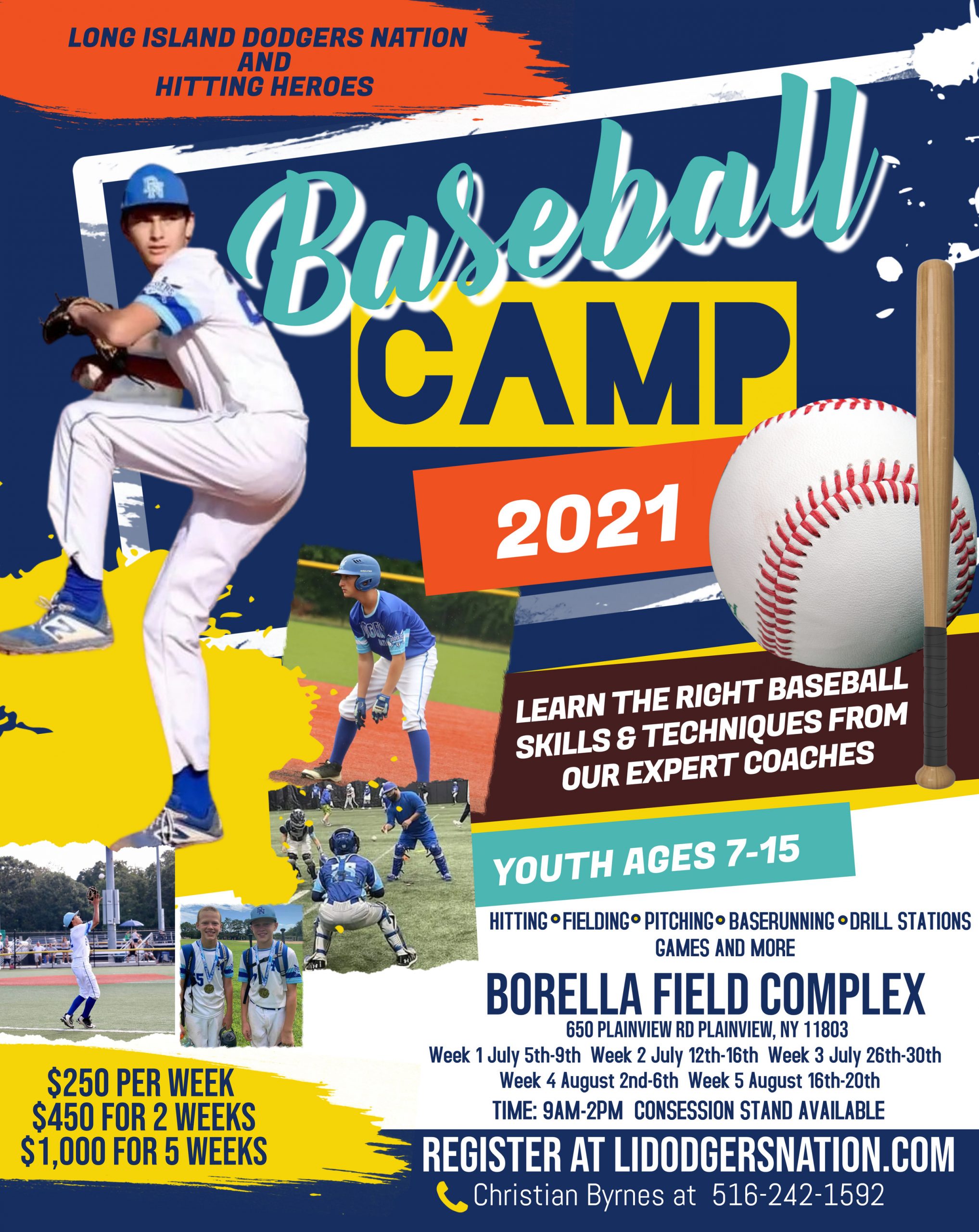 Baseball Camp – LI Dodgers Nation Youth Travel Baseball