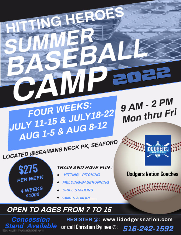 Baseball Camp – LI Dodgers Nation Youth Travel Baseball